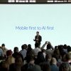 Mobile first to AI first: Sundar Pichai spricht das Mantra von Google-Gründer Larry Page: Eine Künstliche Intelligenz als Lösung für die Welt (Foto: Google Screenshot)
